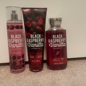 Black Raspberry Vanilla shower gel, cream and fragrance mist